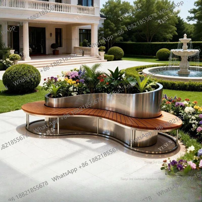 D80 Stainless Steel Flower Box - Outdoor Furniture Metal Chairs recension och pris