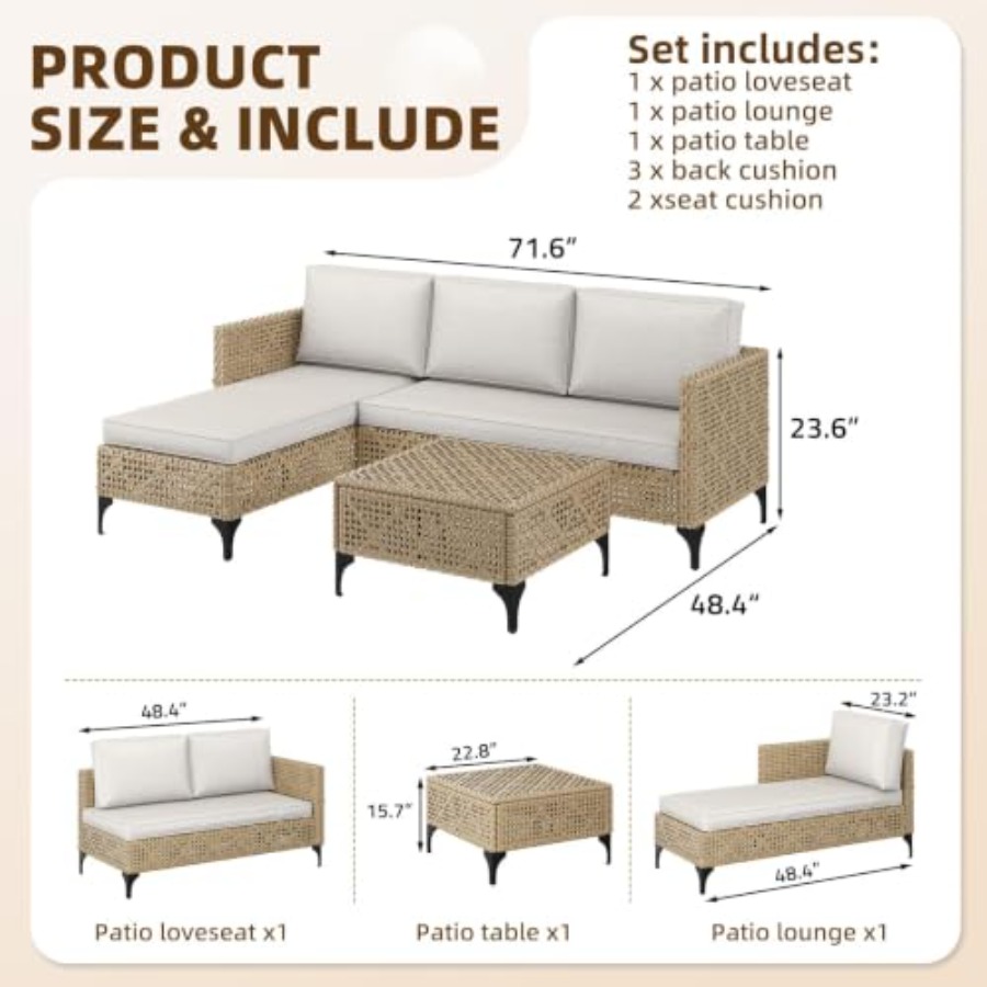 Outdoor patio furniture set: w - Outdoor Furniture Luxury recension och pris